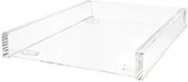 Półki na dokumenty - Wedo 608016 półka na listy ze szkła akrylowego (CRIST allic A4, można układać w stos) przezroczysty 608016 - miniaturka - grafika 1