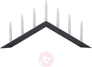 Best Season Świecznik Arrow, płaski, 7-punktowy, czarny - Świeczniki - miniaturka - grafika 2