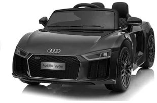 Import LEANToys Auto na Akumulator Audi R8 Spyder Czarny LT2327-0 - Pojazdy elektryczne dla dzieci - miniaturka - grafika 8
