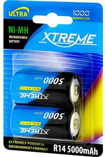 Xtreme Akumulator R14 Ni-MH 5000mAh 2 SZTUKI 82-603 - Ładowarki i akumulatory - miniaturka - grafika 2