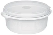 Garnki - Emsa EMSA 450151200 kuchenka mikrofalowa garnek z pokrywką, 1,5 litra, tworzywo sztuczne, biały, Micro Family 450151200 - miniaturka - grafika 1
