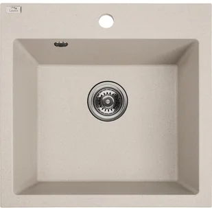 Laveo Zlewozmywak granitowy beżowy ALENA SBA 410T - Zlewozmywaki - miniaturka - grafika 3