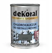 Farby zewnętrzne - Dekoral Chlorokauczuk 0,9L Szary Średni RAL7010 - miniaturka - grafika 1