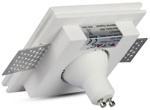 v-tac Oprawa Oczko V-TAC GIPS GU10 Wpuszczana Kwadrat 100x100x30 Biały VT-765 - Oprawy, klosze i abażury - miniaturka - grafika 9