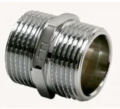 Łączniki, trójniki, kształtki - Nypel mosiężny 1/2'' chrom - miniaturka - grafika 1