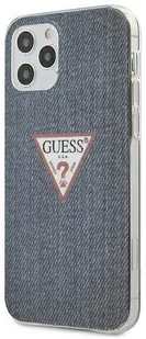 Guess Denim Triangle Dk - Etui na iPhone 12 / iPhone 12 Pro granatowy GUHCP12MPCUJULDB - Etui i futerały do telefonów - miniaturka - grafika 4