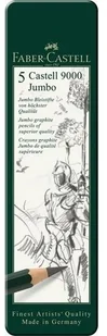 Faber-Castell Ołówki Castell 9000 Jumbo 5 sztuk - Przybory szkolne - miniaturka - grafika 2
