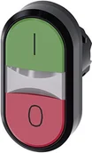 Inne akcesoria elektryczne - Siemens Indus.Sector podwójne włącznik przyciskowy 3su1001 3 ab42 0 ak0 Zielony: i, czerwony: o Sirius przedni element do włącznika przyciskowego 4011209964099 3SU1001-3AB42-0AK0 - miniaturka - grafika 1