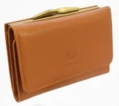 Portfele - Marco (PL) Wygodny Portfel Damski (PL) 12 cm Klamra Skóra Naturalna PD-06 - miniaturka - grafika 1