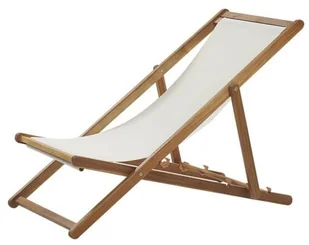 Beliani Leżak ogrodowy ciemne drewno akacjowe ANZIO - Leżaki ogrodowe - miniaturka - grafika 7