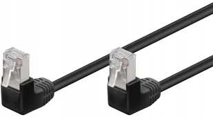 Kabel Lan Patchcord Cat 5E F/utp 2x90 Czarny 3m - Patchcordy - miniaturka - grafika 3