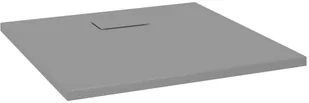 vidaXL Lumarko Brodzik prysznicowy, SMC, szary, 80 x 80 cm 148930 - Brodziki prysznicowe - miniaturka - grafika 2