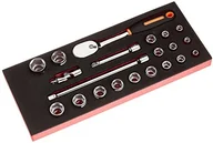 Narzędzia warsztatowe - Bahco MODUŁ ff1e2202 klucz nasadowy i akcesoria 1/3 1/2 cala 21 częściowy - miniaturka - grafika 1