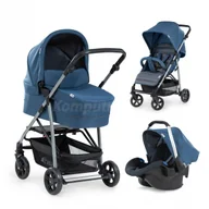 Wózki dziecięce - Hauck Rapid 4 Plus Trioset denim/grey - miniaturka - grafika 1
