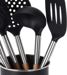 EH Excellent Houseware Zestaw przyborów kuchennych w koszyku chochla łopatka szumówka łyżka 142608 - Przybory do gotowania EH Excellent Houseware Zestaw przyborów kuchennych w koszyku chochla łopatka szumówka łyżka 142608 - Przybory do gotowania - miniaturka - grafika 3