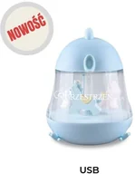 Lampy stojące - Rabbit&friends LAMPKA DO POKOJU DZIECKA "KURCZAK" z POZYTYWKĄ Karuzela z konikami - RABBIT & FRIENDS - Niebieska - miniaturka - grafika 1
