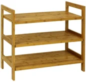 Szafki na buty - Półka na buty 3 piętra, bambusowa - miniaturka - grafika 1