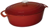 Naczynia żaroodporne - Vogue Naczynie żaroodporne owalne | czerwone | 5L lub 6L GH314 - miniaturka - grafika 1