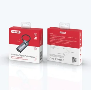 Unitek Adapter USB-C DP 1.2 4K/60Hz kabel 15cm - Adaptery i przejściówki - miniaturka - grafika 4