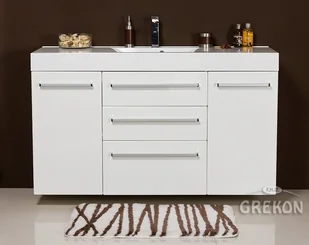 Szafka z umywalką dolomitową 140/50/C3 Nadia seria Fokus B FKS-B-U140/50/C3 + Nadia - Szafki łazienkowe Szafka z umywalką dolomitową 140/50/C3 Nadia seria Fokus B FKS-B-U140/50/C3 + Nadia - Szafki łazienkowe - miniaturka - grafika 1