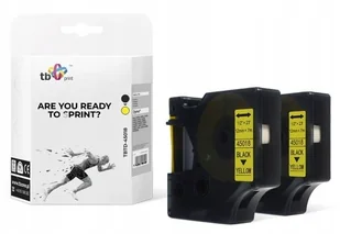 DYMO RHINO tb print TB Print Taśma TBTD-45018 do Czarny na Żółtym 12x7mm 2 szt TBTD-45018 - Dodatki do drukarek i skanerów - miniaturka - grafika 3