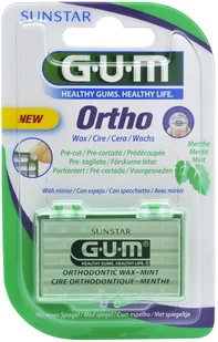 Sunstar Gum Butler GUM Butler OrthoWax (724) - Wosk ortodontyczny kalibrowany, miętowy - Higiena protez i aparatów ortodontycznych - miniaturka - grafika 2