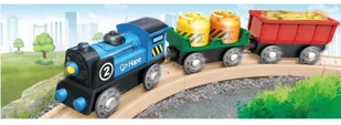 Edugro Hape Ciuchcia na baterie z wagonami towarowymi, E3720 E3720 - Pociągi dla dzieci - miniaturka - grafika 3
