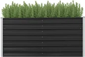 Donice - vidaXL Donica ogrodowa, antracytowa, 160x40x77 cm, galwanizowana stal - miniaturka - grafika 1