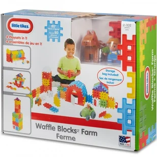 Little Tikes Klocki Wafle 86 Elementów Zestaw Farma 4w1 641527M - Klocki - miniaturka - grafika 4