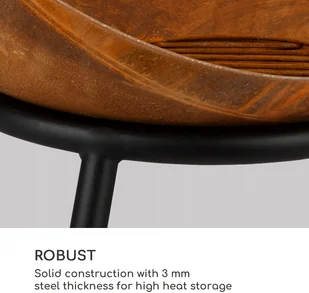 Blumfeldt Blumfeldt Fireball Rust, misa paleniskowa, śr. 60 cm, przechylna, wykończenie rdzawe GDI11-Fireball Rust - Paleniska ogrodowe - miniaturka - grafika 4