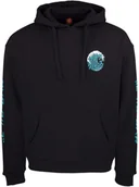 Bluzy damskie - Santa Cruz bluza damska JAPANESE WAVE DOT HOOD Black - miniaturka - grafika 1
