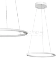 Lampy sufitowe - Rabalux LAMPA wisząca DONATELLA 2543 metalowa OPRAWA zwis LED 21W pierścień ring biały 2543 - miniaturka - grafika 1