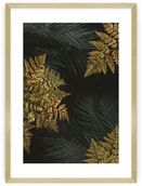 Obrazy i zdjęcia - Dekoria Plakat Golden Leaves II 70 x 100 cm Ramka Złota 223H-000-51 - miniaturka - grafika 1