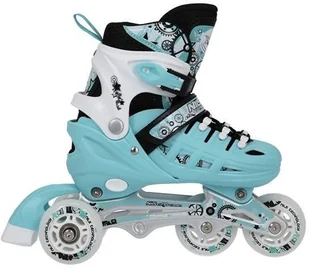 Nils EXTREME NH10905 4w1 MIĘTOWE ROZM. M(35-38) ŁYŻWOROLKI Z WYM. PŁOZĄ HOKEJOWĄ EXTREME 16-25-027 - Rolki - miniaturka - grafika 17