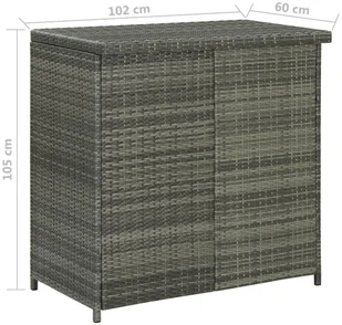 vidaXL 3-częściowy zestaw mebli barowych, polirattan, szary 313472 - Stoły z krzesłami vidaXL 3-częściowy zestaw mebli barowych, polirattan, szary 313472 - Stoły z krzesłami - miniaturka - grafika 26