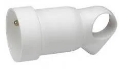 Legrand Gniazdo przenośne 2P+Z 16A z uchwytem białe 50104 - Gniazdka elektryczne - miniaturka - grafika 2