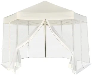 vidaXL vidaXL Namiot ogrodowy z 6 panelami bocznymi kremowy 3,6x3,1 m - Pawilony ogrodowe - miniaturka - grafika 3