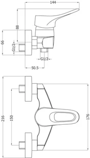 Deante VERO BOW 040M - Baterie wannowe i prysznicowe - miniaturka - grafika 4