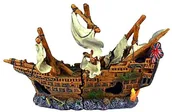 Dekoracje do akwarium - Happet Ozdoba akwariowa R162 statek 25 cm - miniaturka - grafika 1