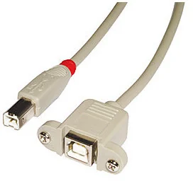 LINDY Lindy USB 2.0 Verlängerungskabel  Typ wtyczki B i złącze typu B  hellgra, czarny (31801) - Kable USB - miniaturka - grafika 2