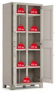 KIS KIS Szafa wielofunkcyjna KIS Gulliver Multispace Cabinet Beżowa - Szafy i szafki dla dzieci - miniaturka - grafika 5