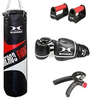 Pozostałe akcesoria do sportów walki - Hammer Box-Set Chicago Fight 7-częściowy, czarny, 100 cm 92097 - miniaturka - grafika 1