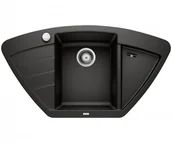Zlewozmywaki - Blanco Zlew ZIA 9E Czarny narożny korek auto 526030 - miniaturka - grafika 1