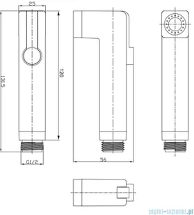 Omnires Fresh zestaw bidetowy punktowy podtynkowy 1-funkcyjny chrom SYSFRBI1CR - Baterie bidetowe - miniaturka - grafika 4