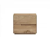 Szafki nocne - Meble Magnat Szafka nocna dębowa lite drewno masywne Bergamo A - miniaturka - grafika 1