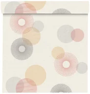 Tapety - Rasch Tapeta Koła 311518 kremowo-różowa winylowa na flizelinie - miniaturka - grafika 1