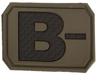 Odzież taktyczna i umundurowanie - Mil-Tec Emblemat z grupą krwi B- olive (16831401) 16831401 - miniaturka - grafika 1