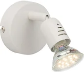 Lampy ścienne - Brilliant g28810/05 A + +, loona LED lampa punktowa ścienna, metalowy, 3 W, GU10, biały, 14 cm G28810/05 - miniaturka - grafika 1