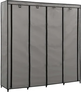 vidaXL vidaXL Szafa z 4 przegrodami, szara, 175 x 45 x 170 cm - Szafy - miniaturka - grafika 2