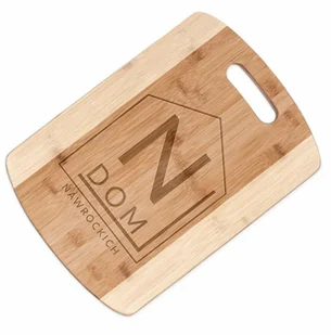 Murrano Deska bambusowa do krojenia z grawerem dla pary na ślub rocznicę p DSK-BMB3-039 - Deski do krojenia - miniaturka - grafika 6